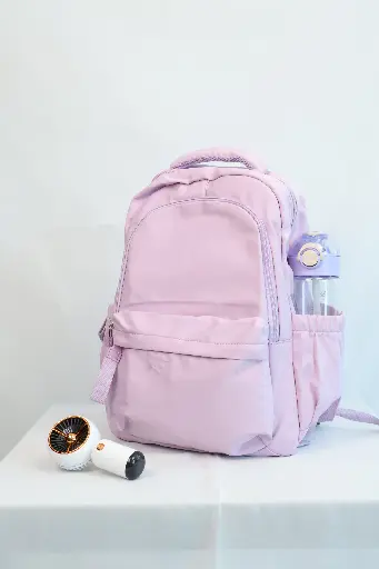 Backpack With USB Cable ( Pink color )