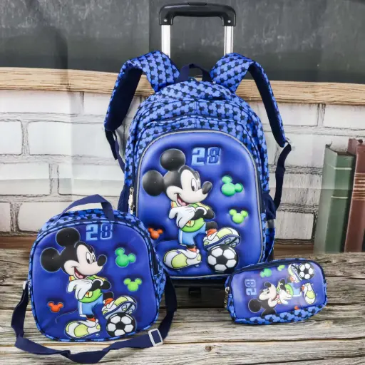  Mickey Mouse Trolley Bag Set 3 Pcs 