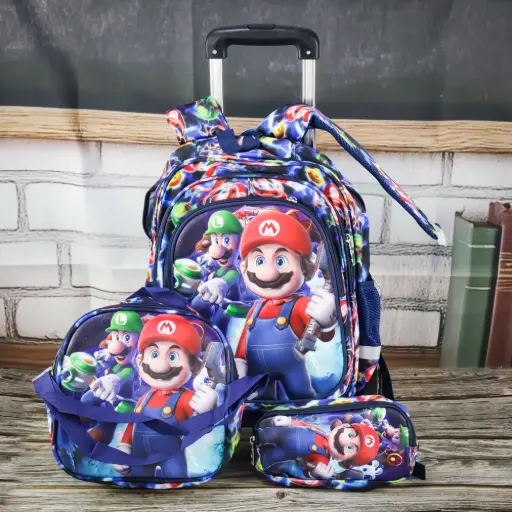  Mario Trolley Bag Set 3 Pcs   