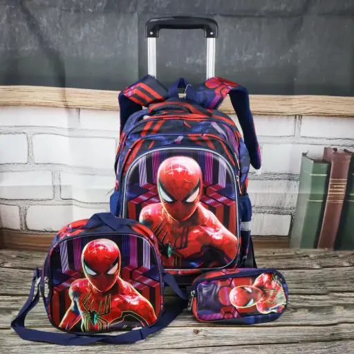  Spider Man Trolley Bag Set 3 Pcs     