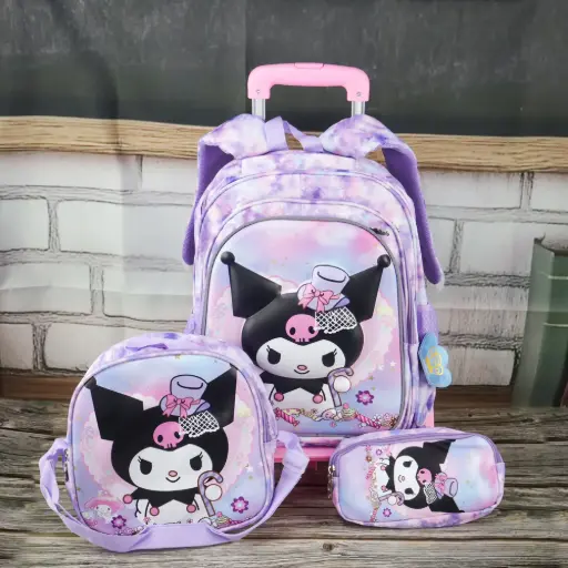  Kuromi Trolley Bag Set 3 Pcs    