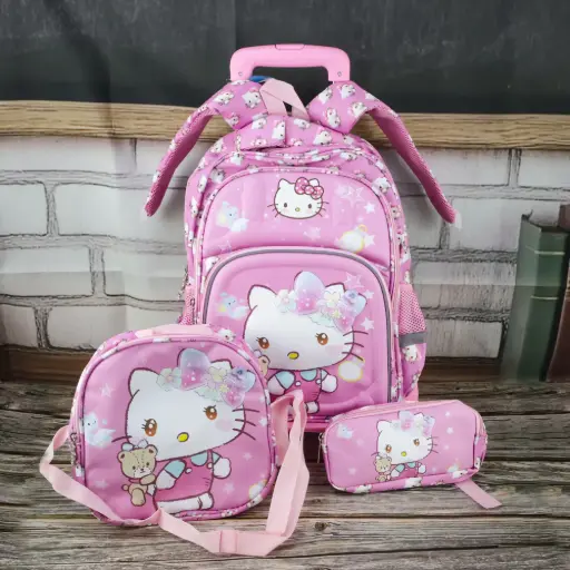  Hello kitty Trolley Bag Set 3 Pcs  