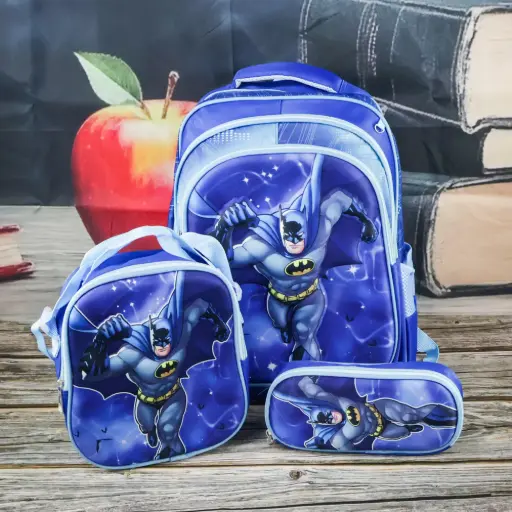  Batman Backpacks Set 3 Pcs   