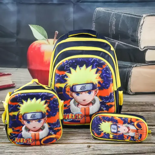  Naruto Backpacks Set 3 Pcs   
