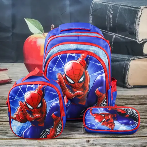  Spider Man Backpacks Set 3 Pcs     