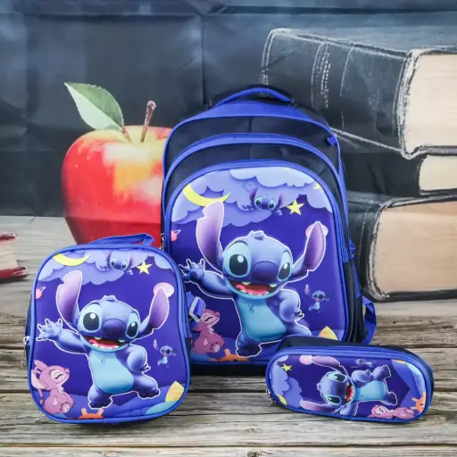  Stitch Backpacks Set 3 Pcs     