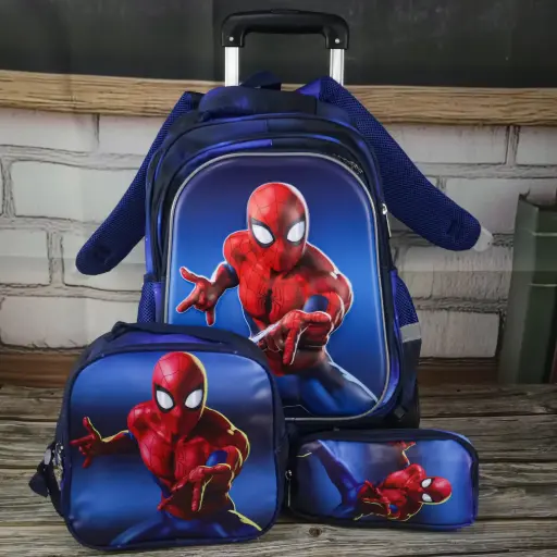  Spider Man Trolley Bag Set 3 Pcs    