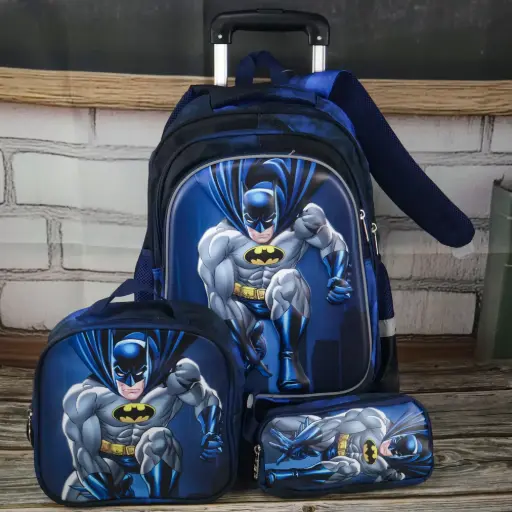  Batman Trolley Bag Set 3 Pcs  