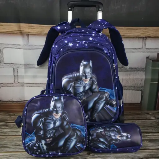  Batman Trolley Bag Set 3 Pcs  