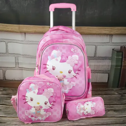  Hello kitty Trolley Bag Set 3 Pcs  