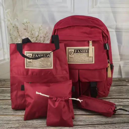    Backpack Woman Bag Set 5 Pcs
