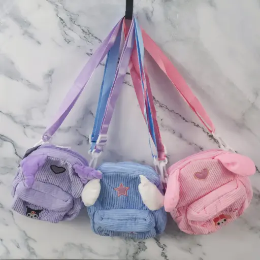 Cute Cartoon Mini Velvet Bag 