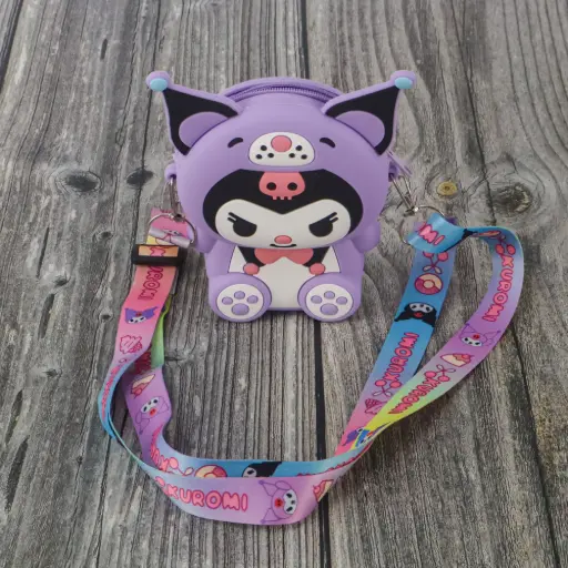 Cute Kuromi Small Silicone Bag