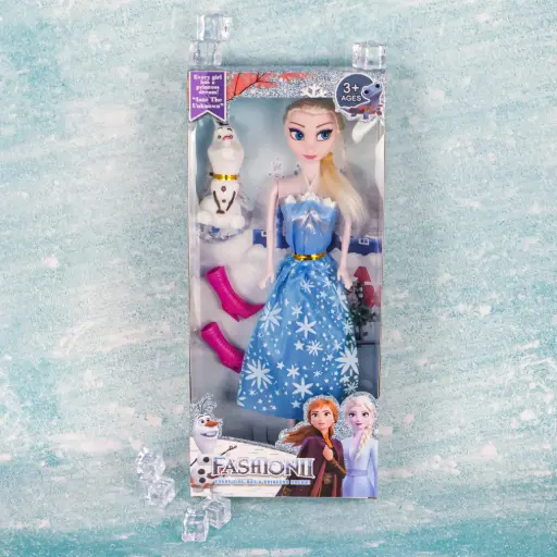 Frozen Doll Set with Shoes and Dog – Perfect Gift for Kids